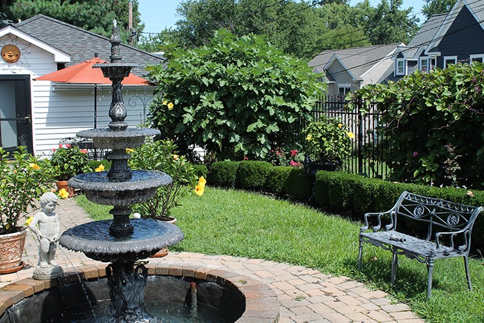 Image of a relaxing backyard garden.